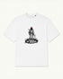 Kill Switch tee in white with hooded reaper death-metal graphic — front