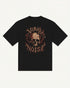 Venom Signal tee in black with skull-and-serpent death-metal graphic — front