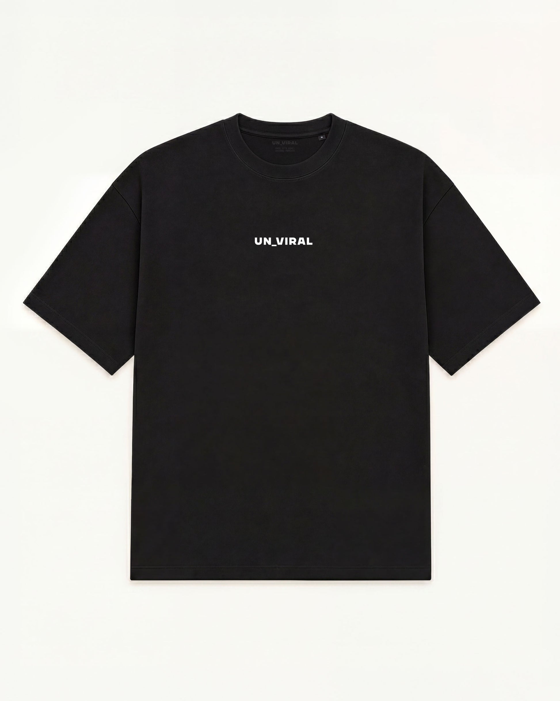 Venom Signal black oversized tee — print detail