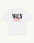 Viral Is Noise tee in white — front