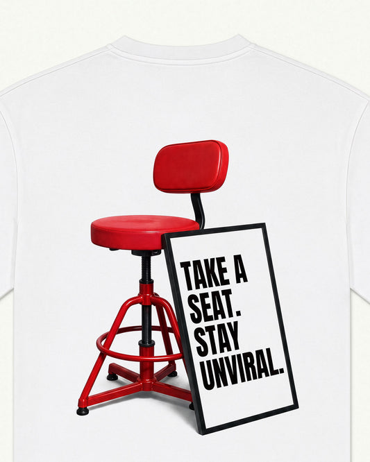Take a Seat Tee White
