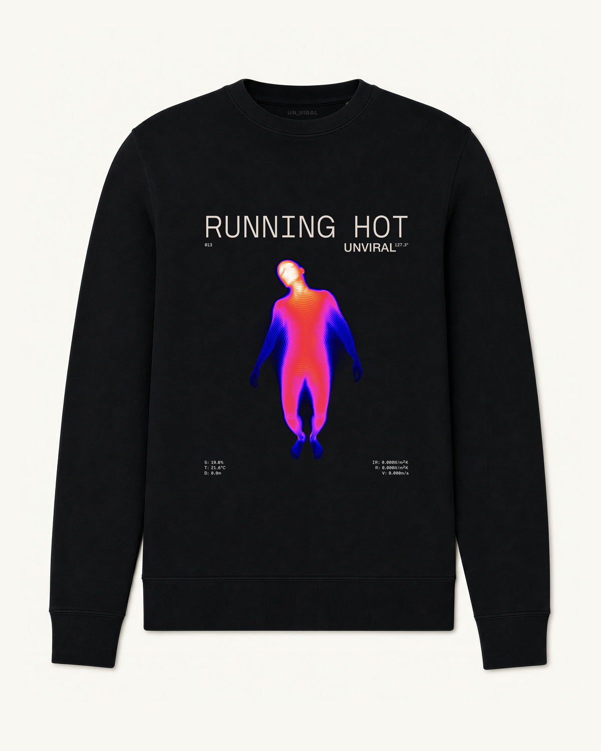 Running Hot Sweatshirt Black
