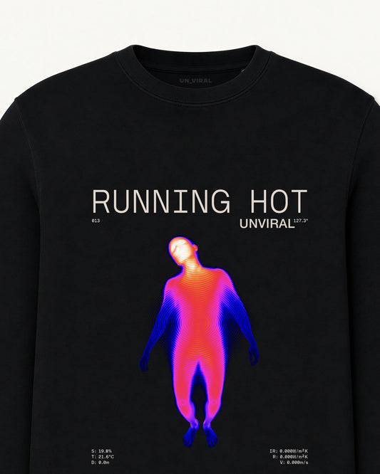 Running Hot Sweatshirt Black