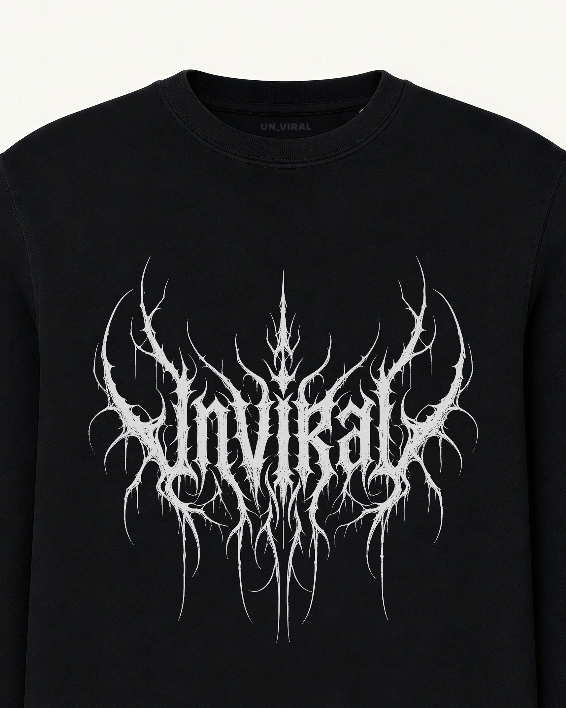 Rootbound UNVIRAL black sweatshirt, back